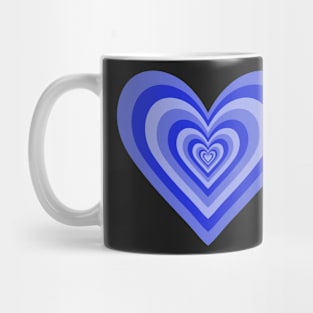 Royal Blue Expanding Hearts Mug